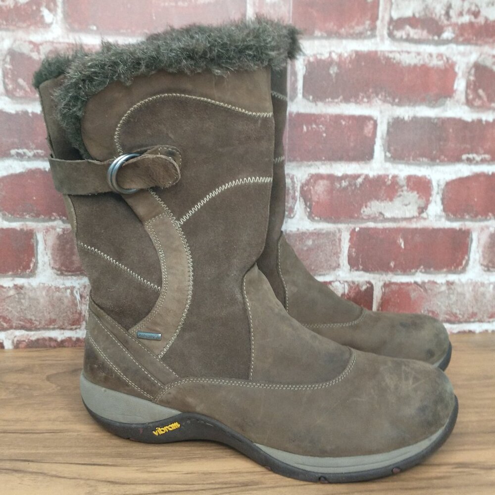 Dansko Boots Womens Size 10.5 - 11 Faux Fur Lining Leather Winter Boots